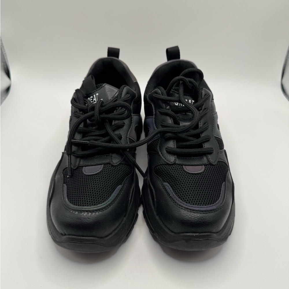 Black Women's Lace-Up Sneakers - Unknown Brand